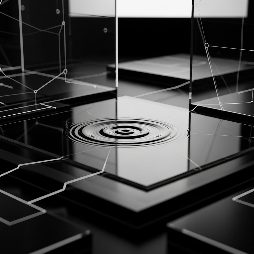 Smart Payment Nudges — cinematic monochrome illustration